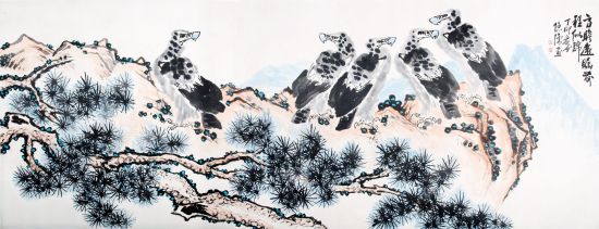 魏隐儒 高瞻远瞩 358×138cm 约45.4平尺